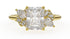 The Fleur Ring | Radiant | Setting Only - Lavender Creek Gems
