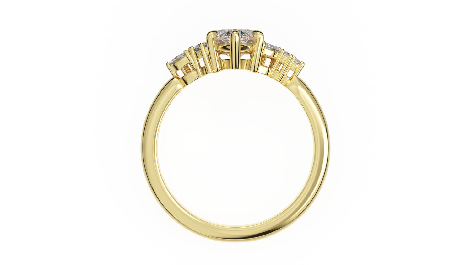 The Laurel Ring | Marquise | Setting Only - Lavender Creek Gems