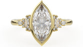 The Bezel Maeve Ring | Marquise Diamond - Lavender Creek Gems