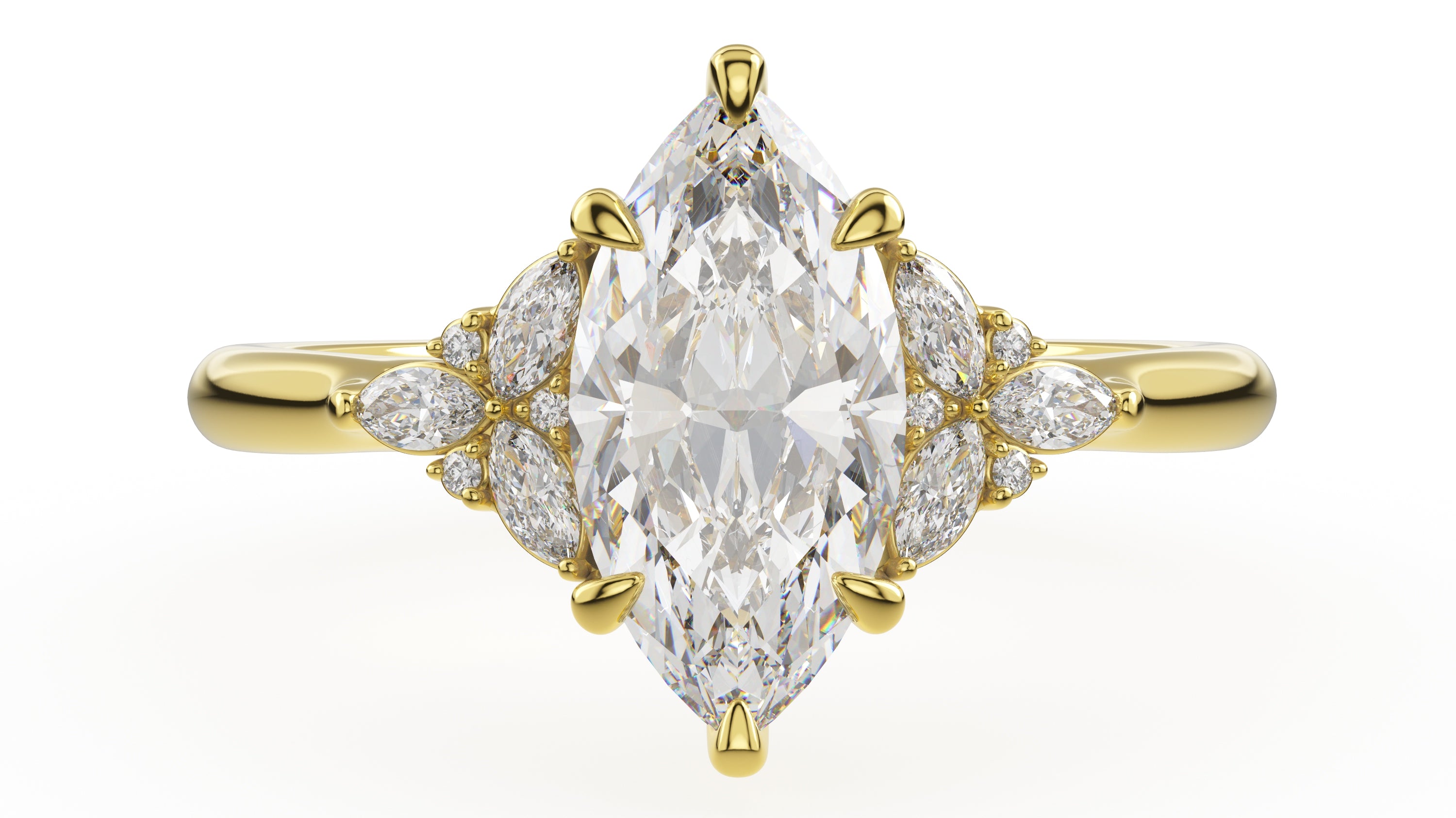 The Meadow Ring | Marquise | Setting Only - Lavender Creek Gems