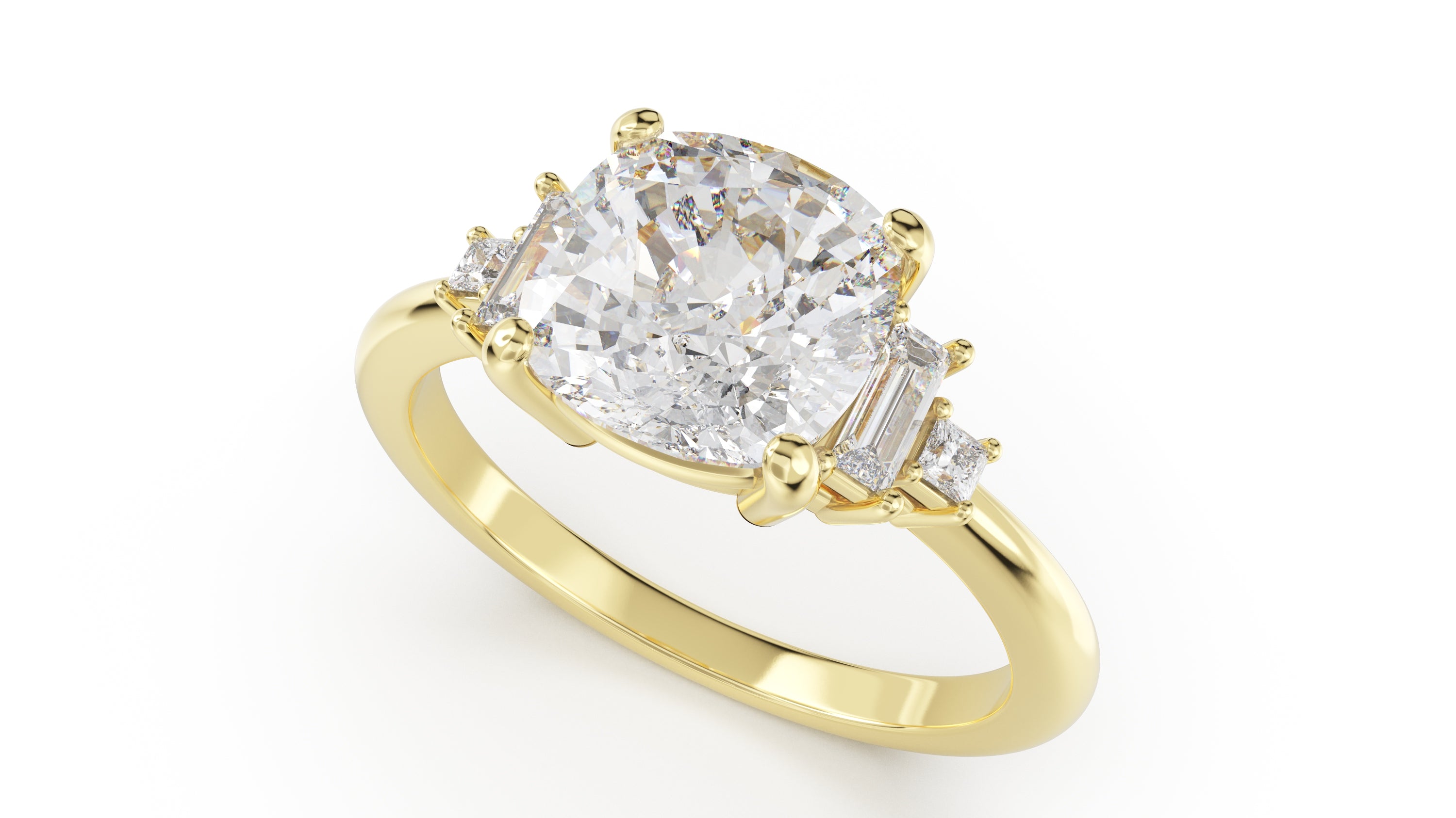 The Mira Ring | Cushion | Setting Only - Lavender Creek Gems