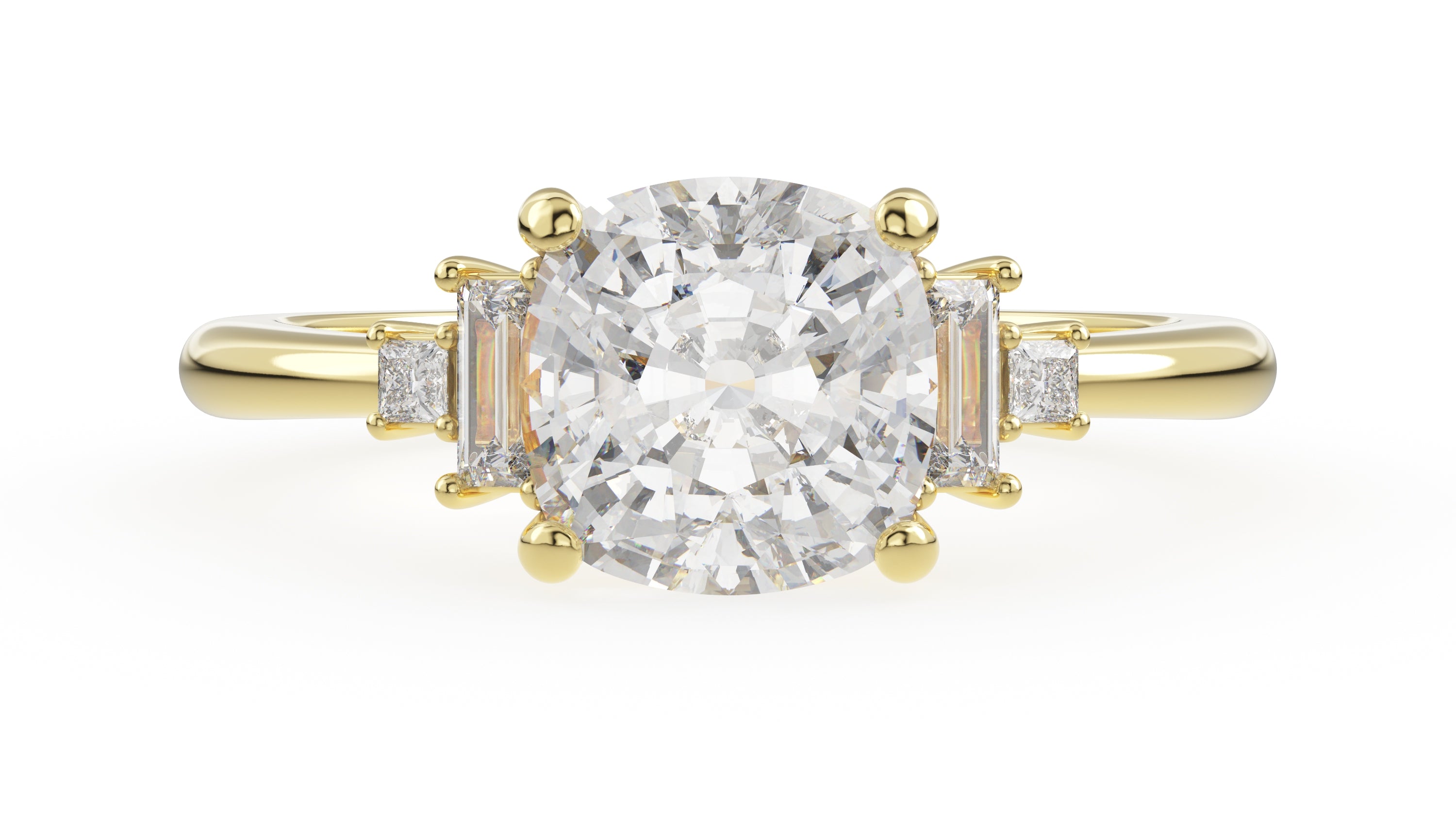 The Mira Ring | Cushion | Setting Only - Lavender Creek Gems
