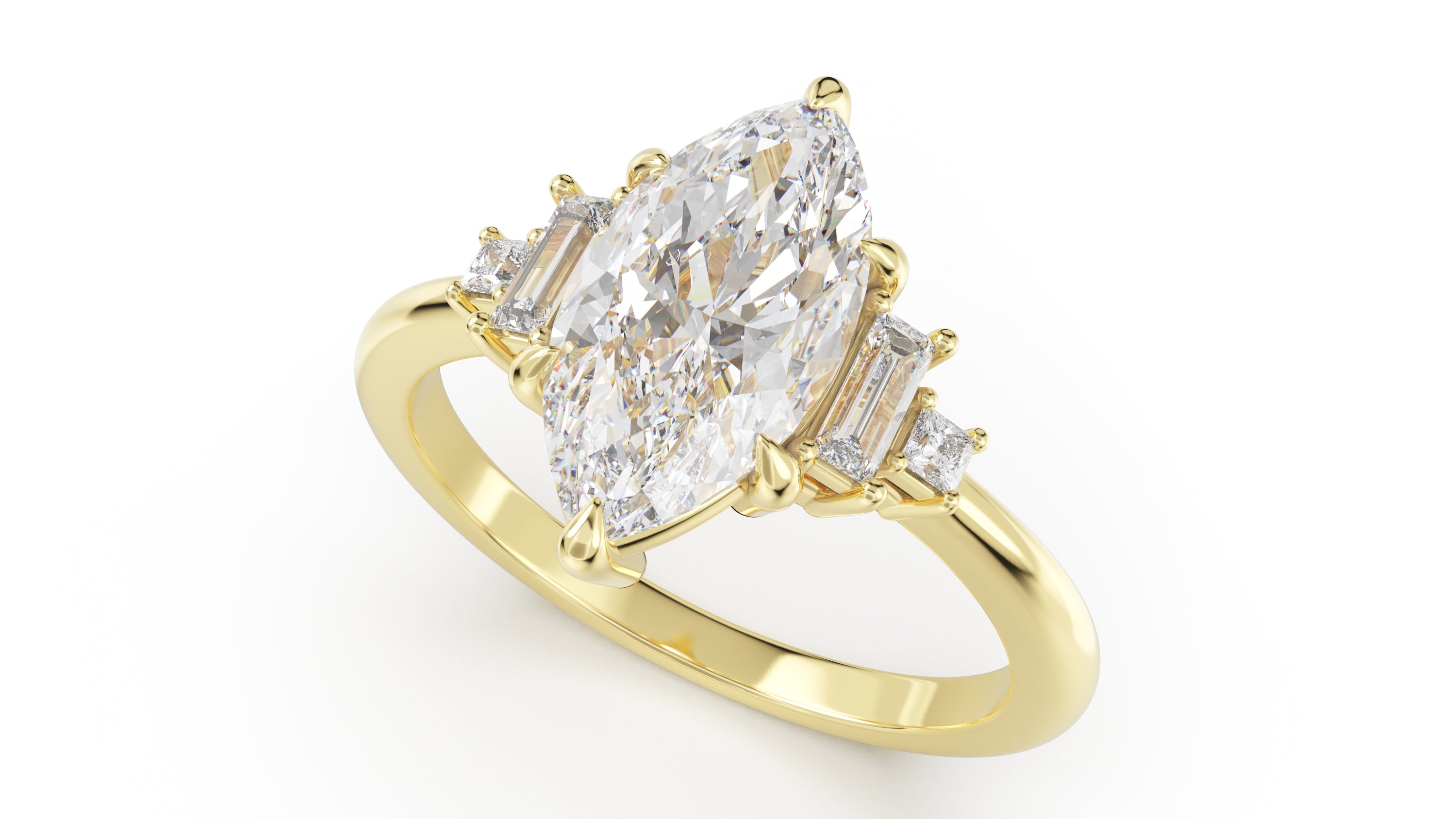 The Mira Ring | Marquise | Setting Only - Lavender Creek Gems