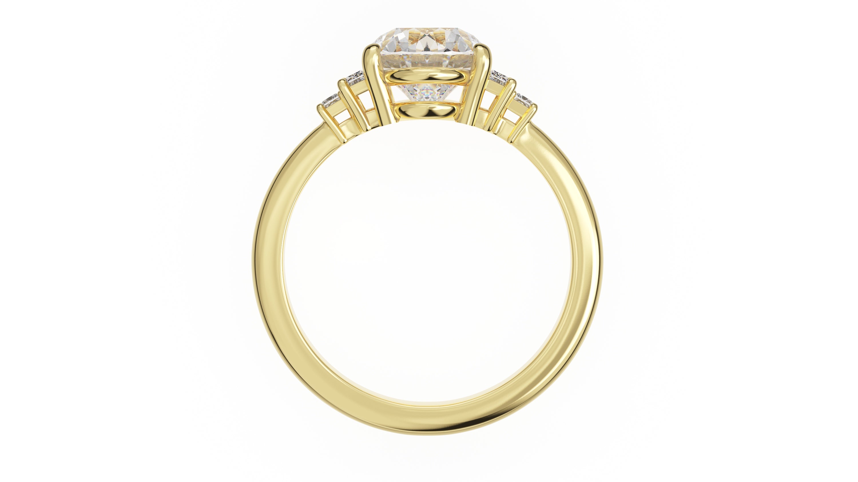 The Mira Ring | Oval | Setting Only - Lavender Creek Gems