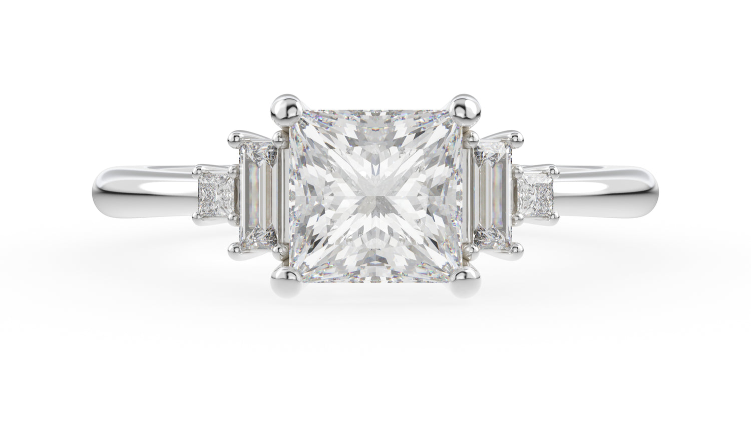The Mira Ring | Princess | Setting Only - Lavender Creek Gems