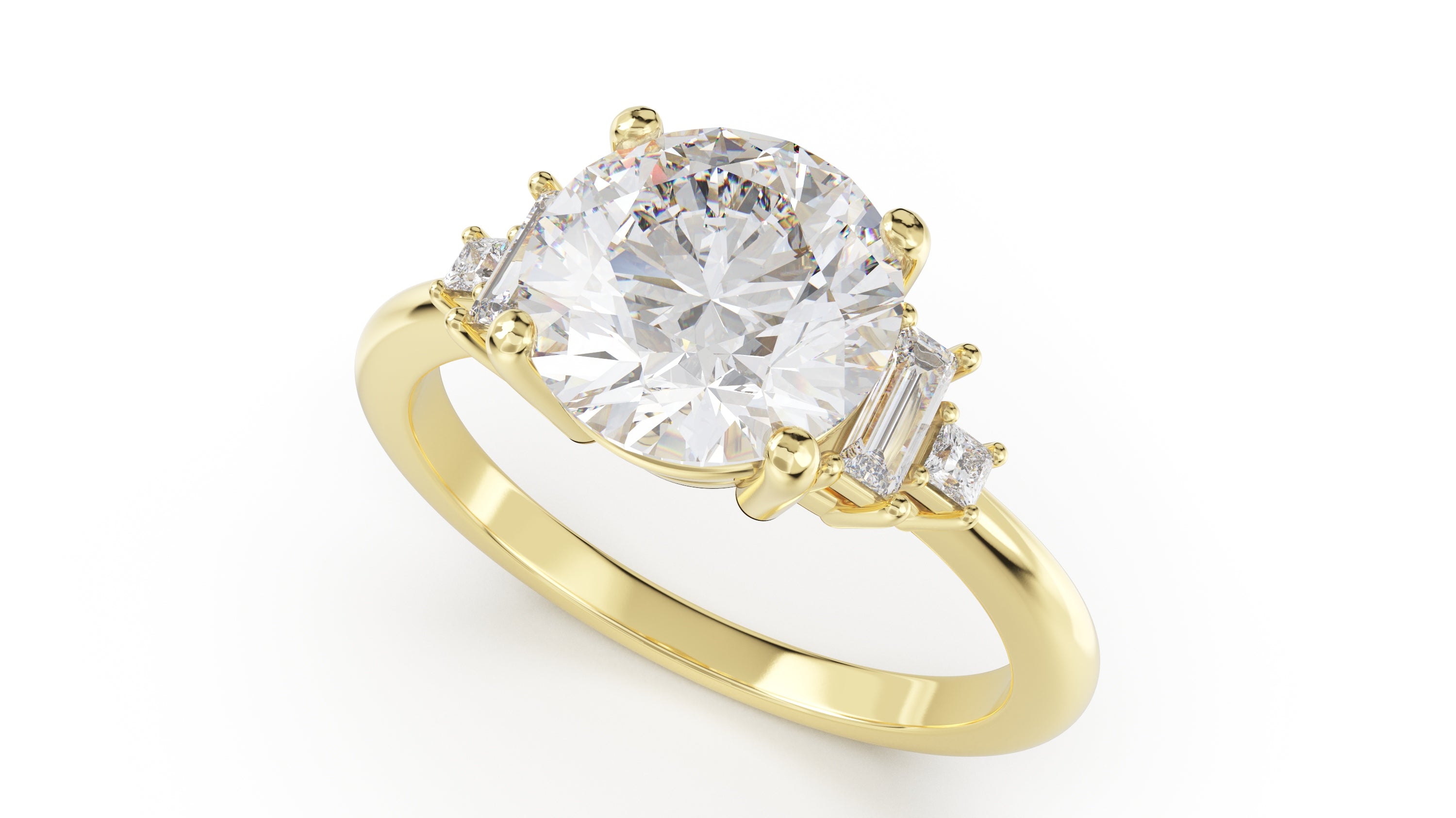 The Mira Ring | Round | Setting Only - Lavender Creek Gems