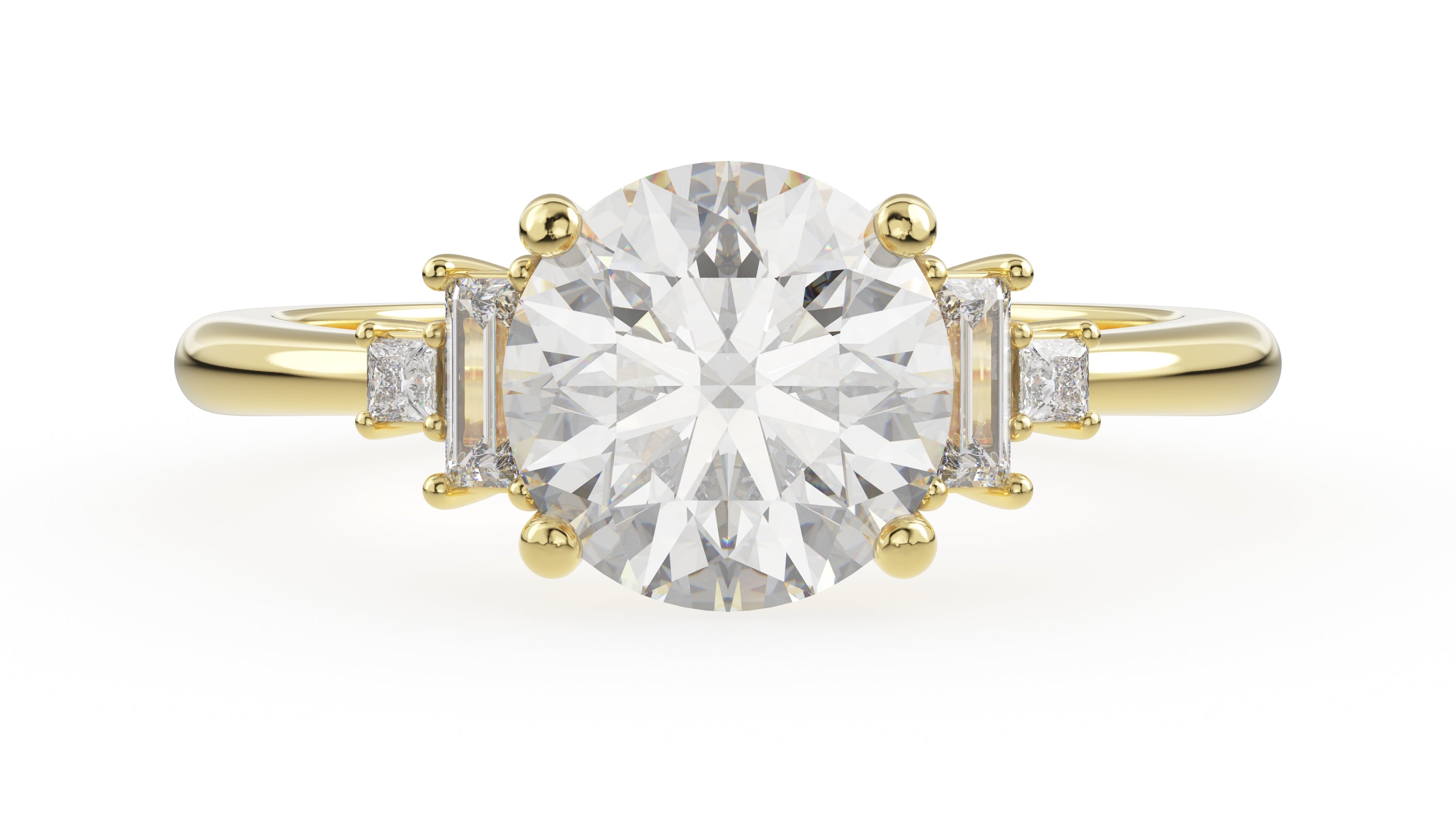 The Mira Ring | Round | Setting Only - Lavender Creek Gems