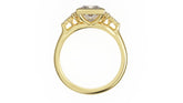 The Bezel Maeve Ring | Princess | Setting Only - Lavender Creek Gems