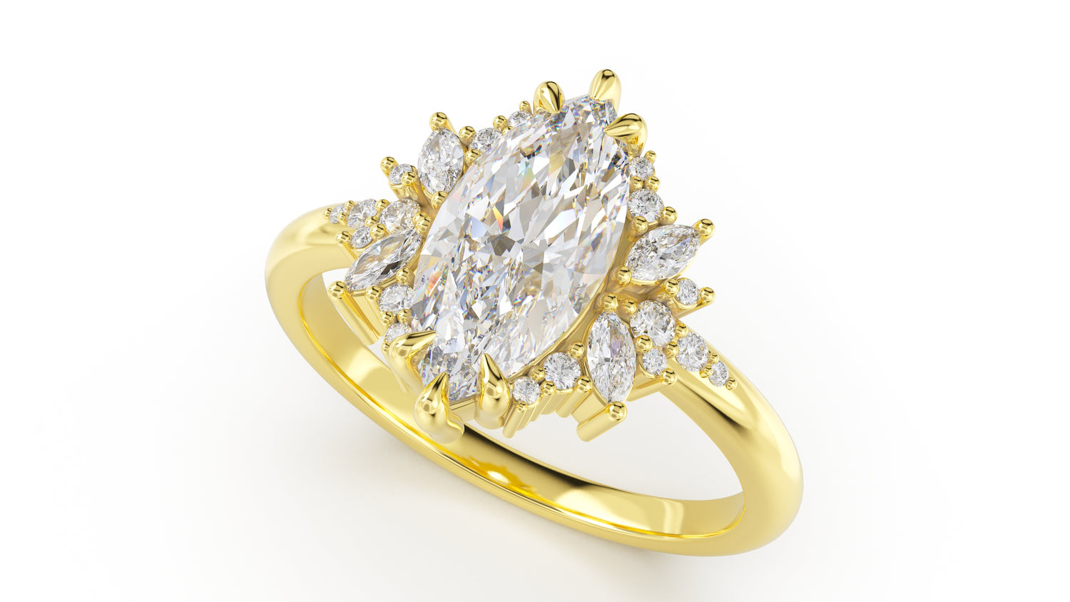 The Reverie Ring | Marquise | Setting Only - Lavender Creek Gems
