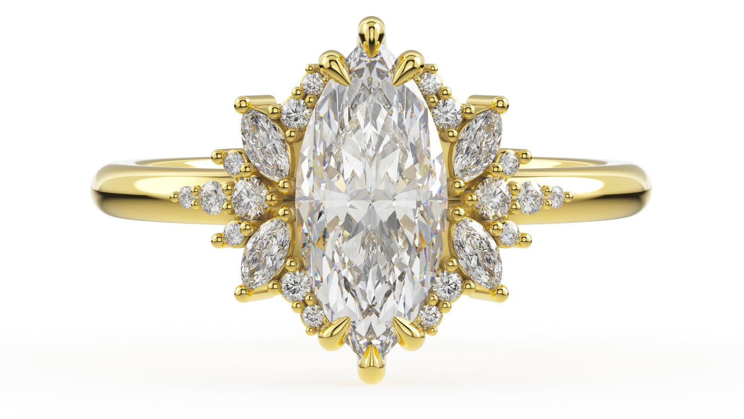 The Reverie Ring | Marquise | Setting Only - Lavender Creek Gems