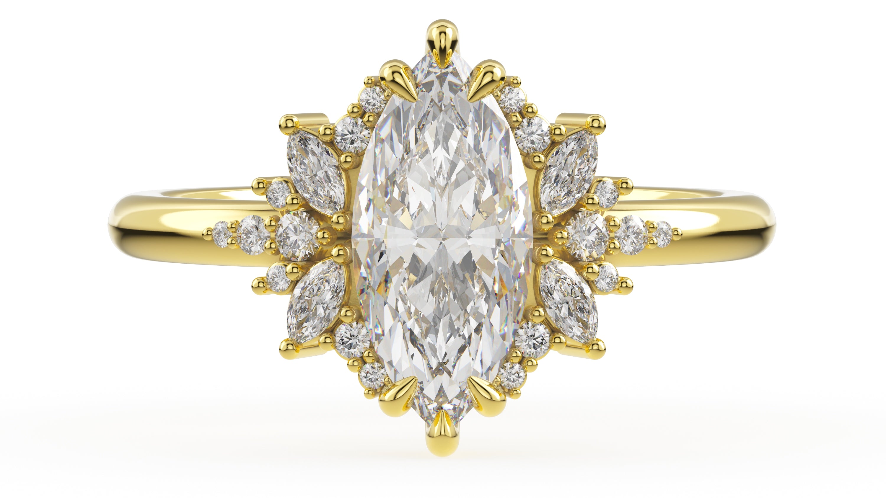 The Reverie Ring | Marquise | Setting Only - Lavender Creek Gems