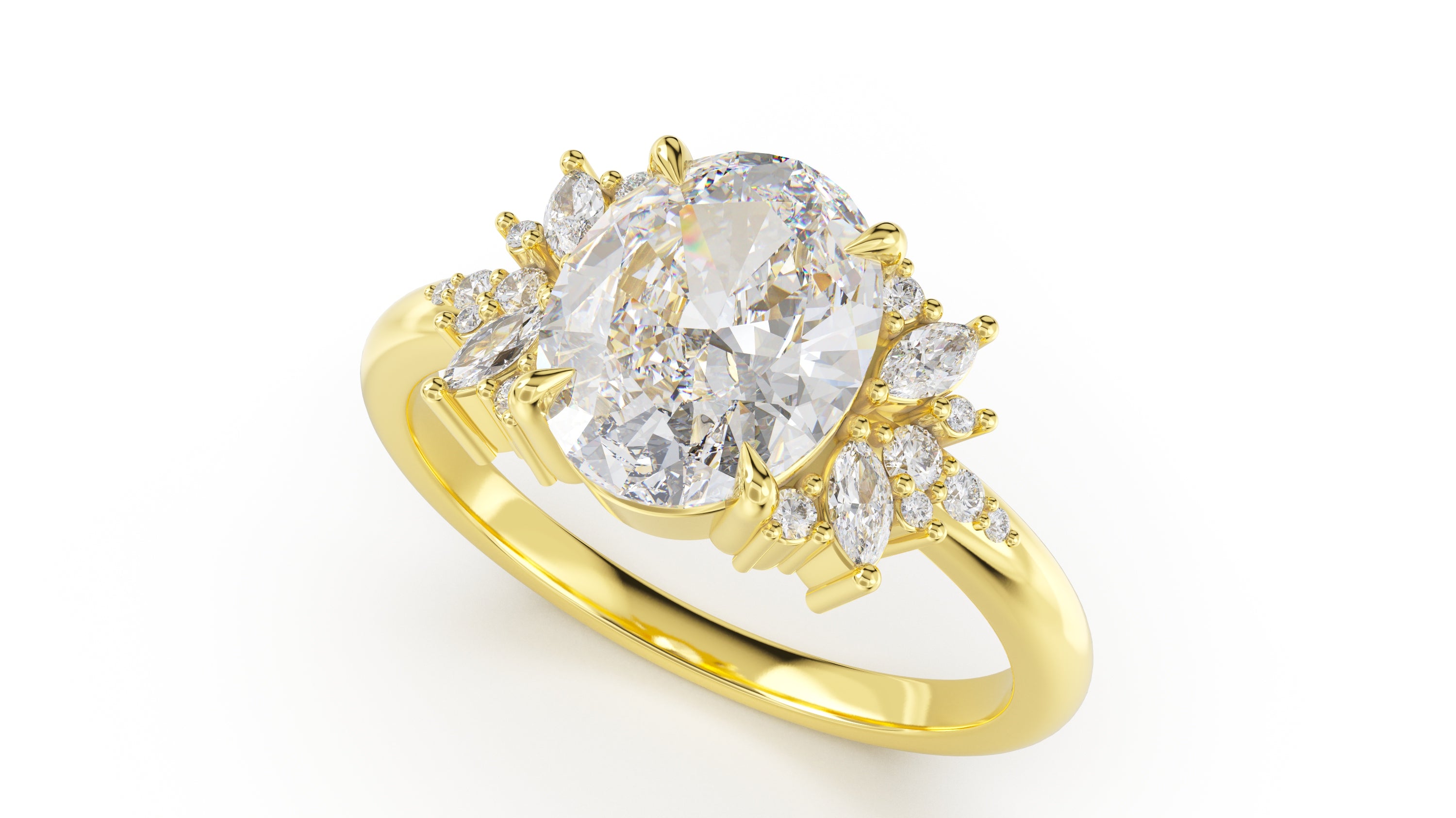 The Reverie Ring | Oval | Setting Only - Lavender Creek Gems