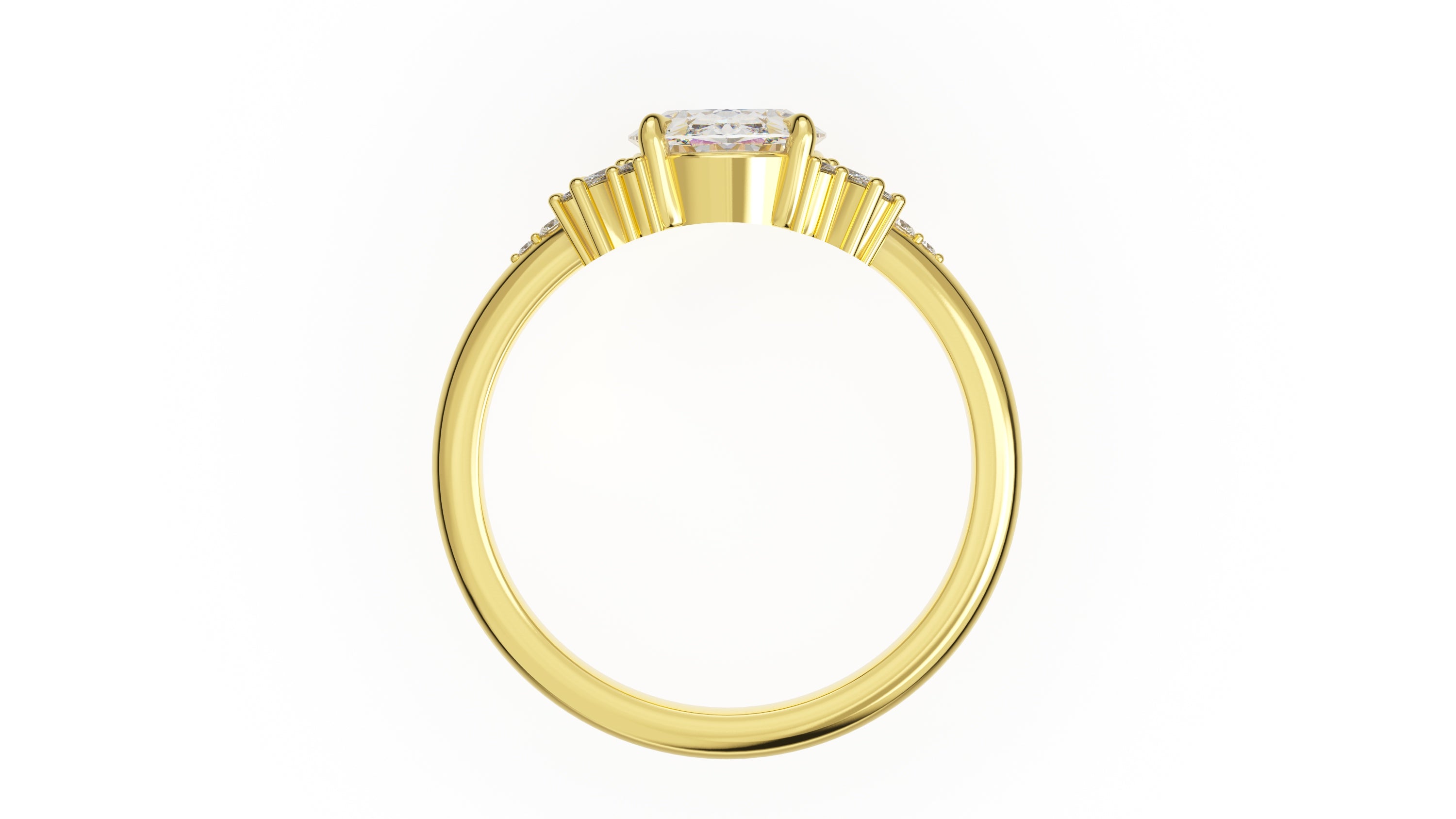 The Reverie Ring | Oval | Setting Only - Lavender Creek Gems