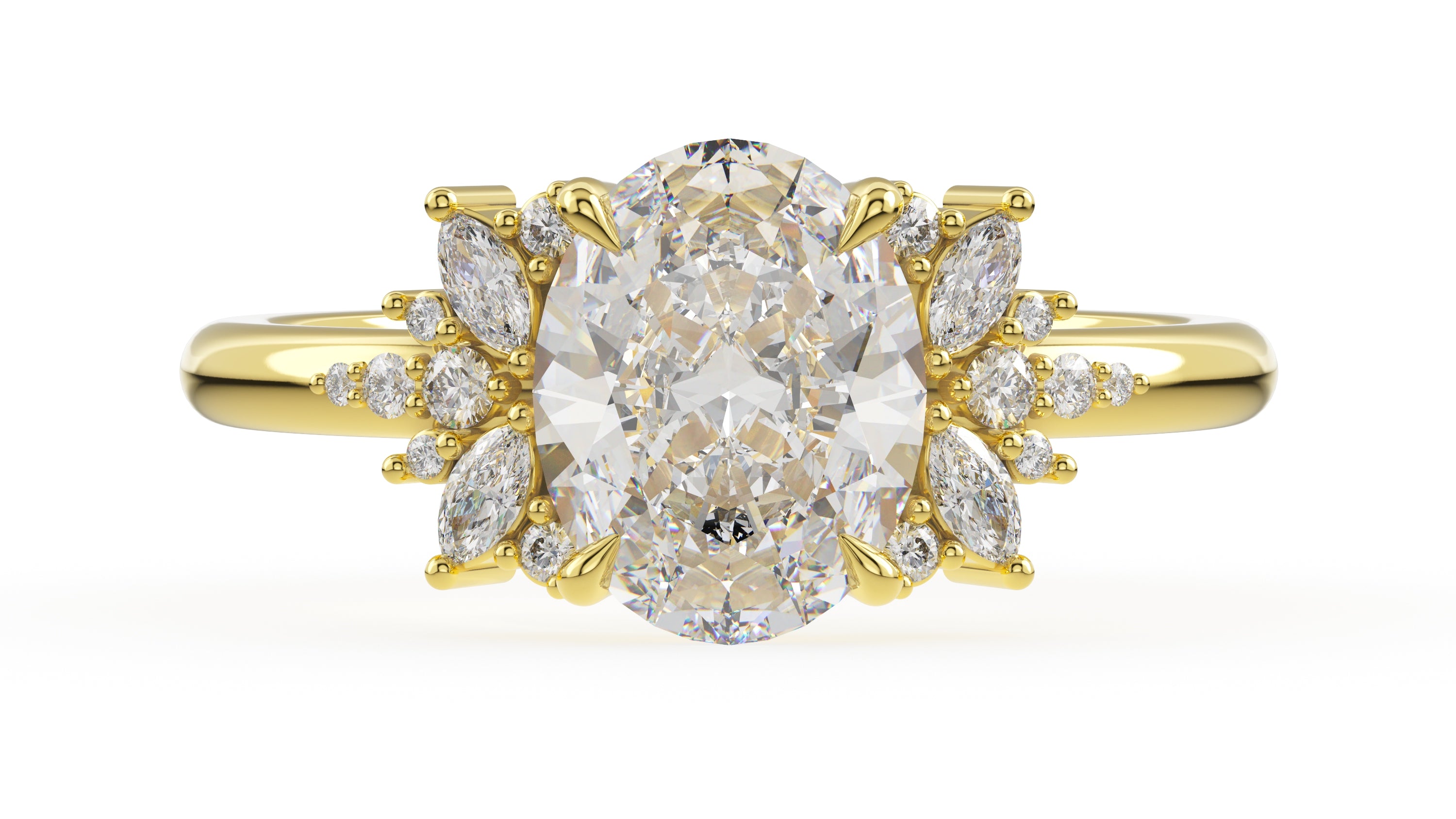 The Reverie Ring | Oval | Setting Only - Lavender Creek Gems