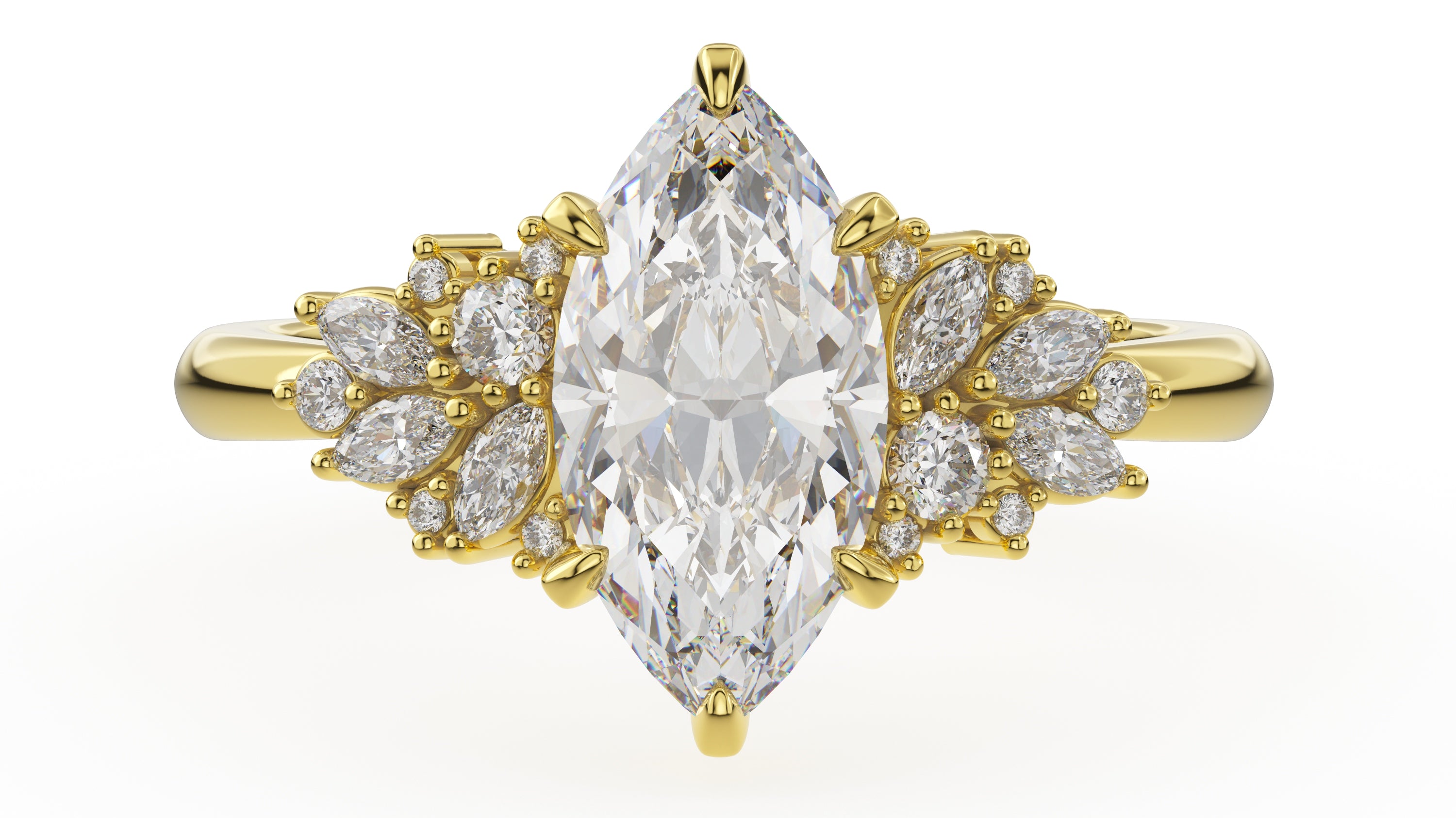 The Rosalie Ring | Marquise | Setting Only - Lavender Creek Gems