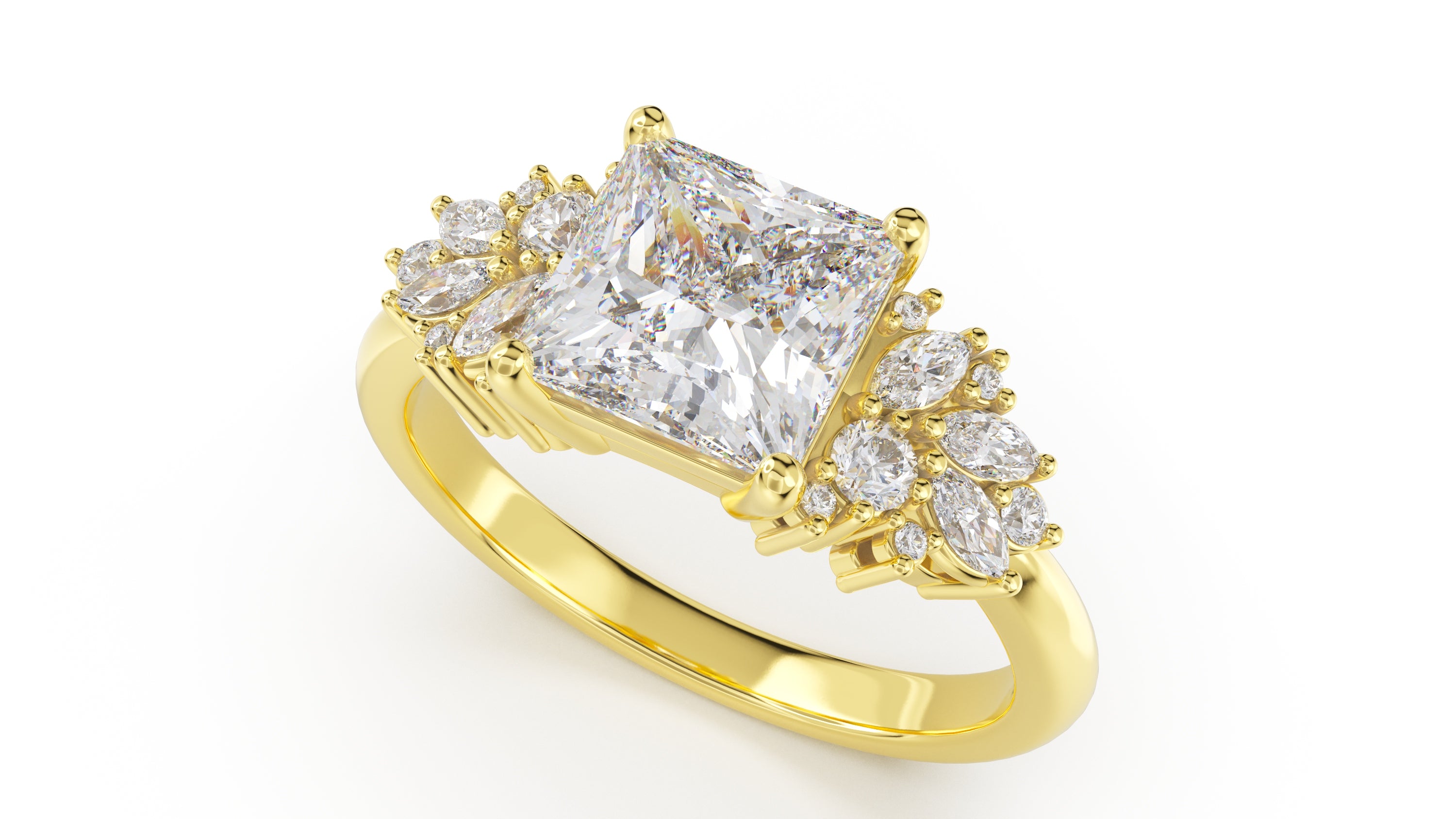 The Rosalie Ring | Princess | Setting Only - Lavender Creek Gems