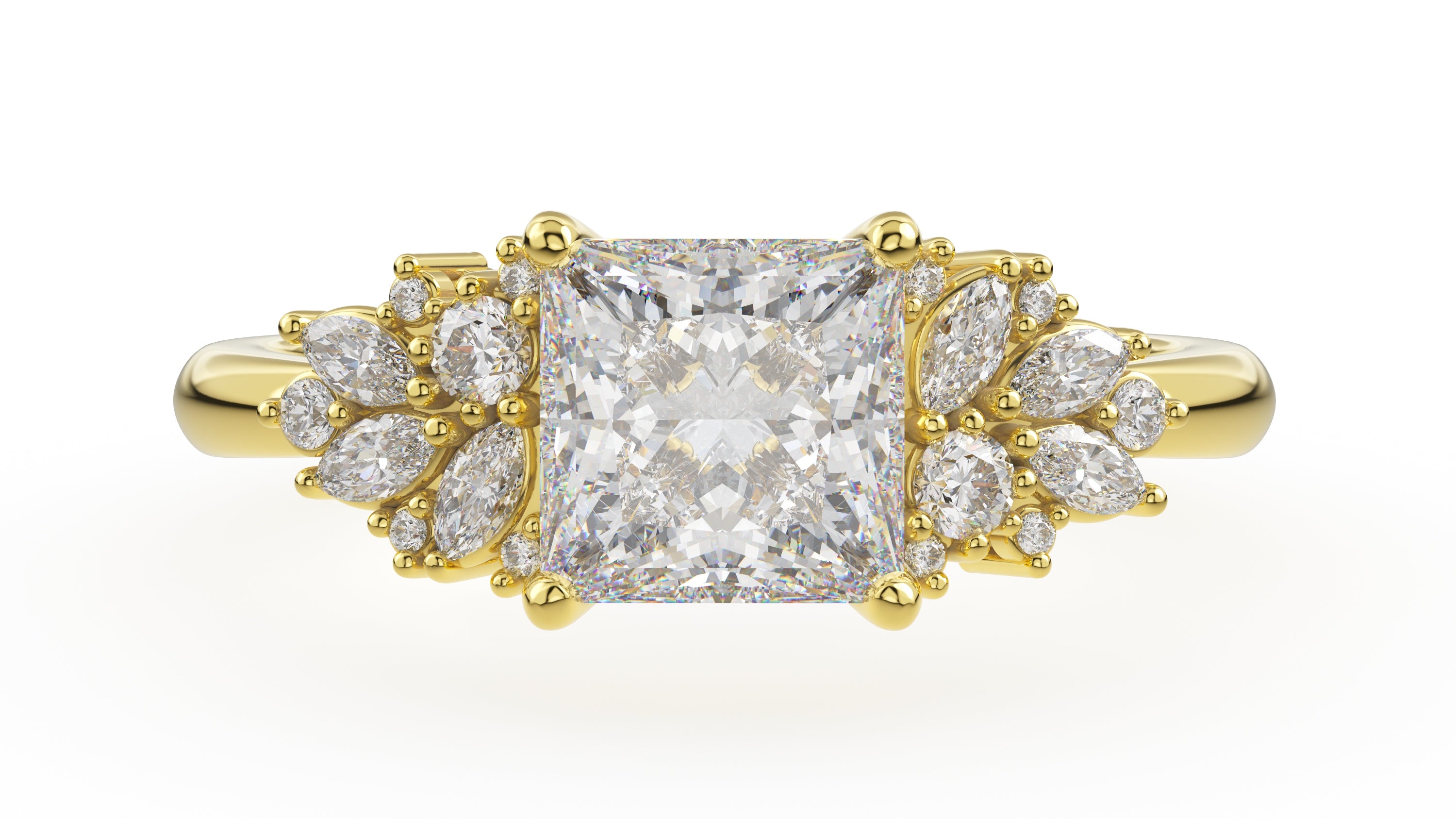 The Rosalie Ring | Princess | Setting Only - Lavender Creek Gems