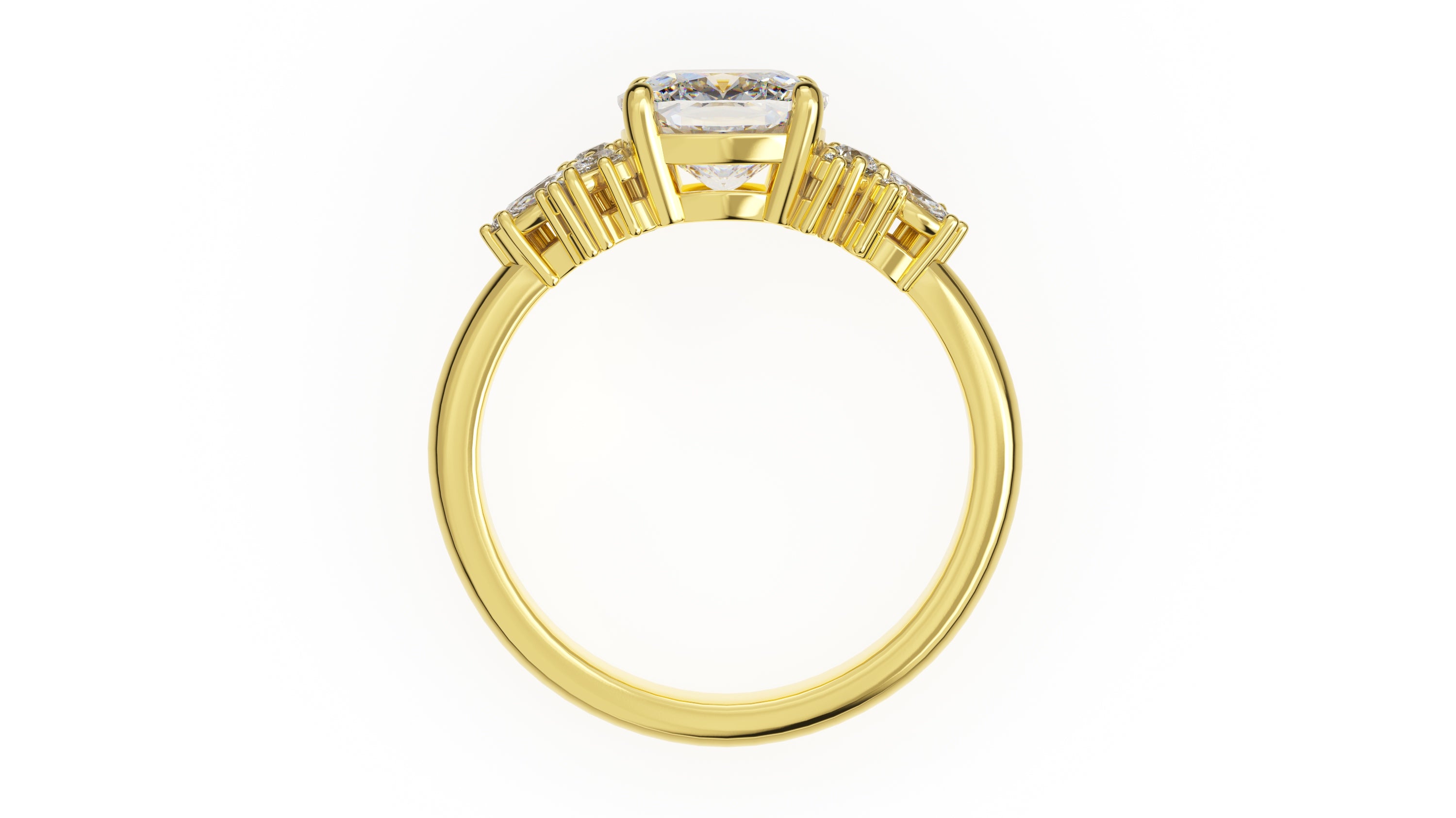 The Rosalie Ring | Cushion | Setting Only - Lavender Creek Gems