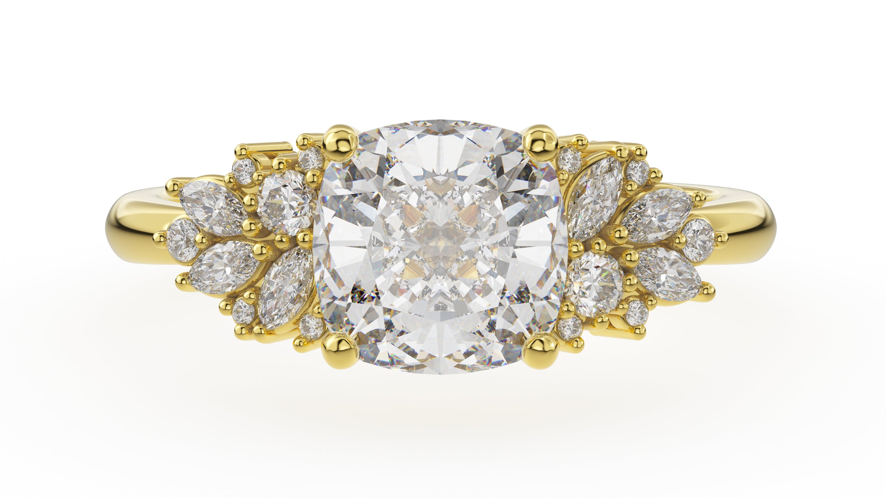 The Rosalie Ring | Cushion | Setting Only - Lavender Creek Gems