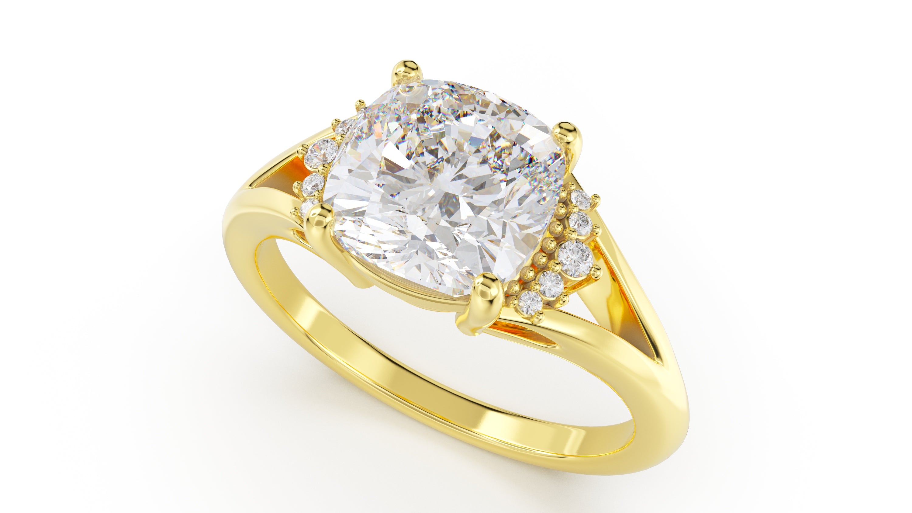 The Serendipity Ring | Cushion | Setting Only - Lavender Creek Gems