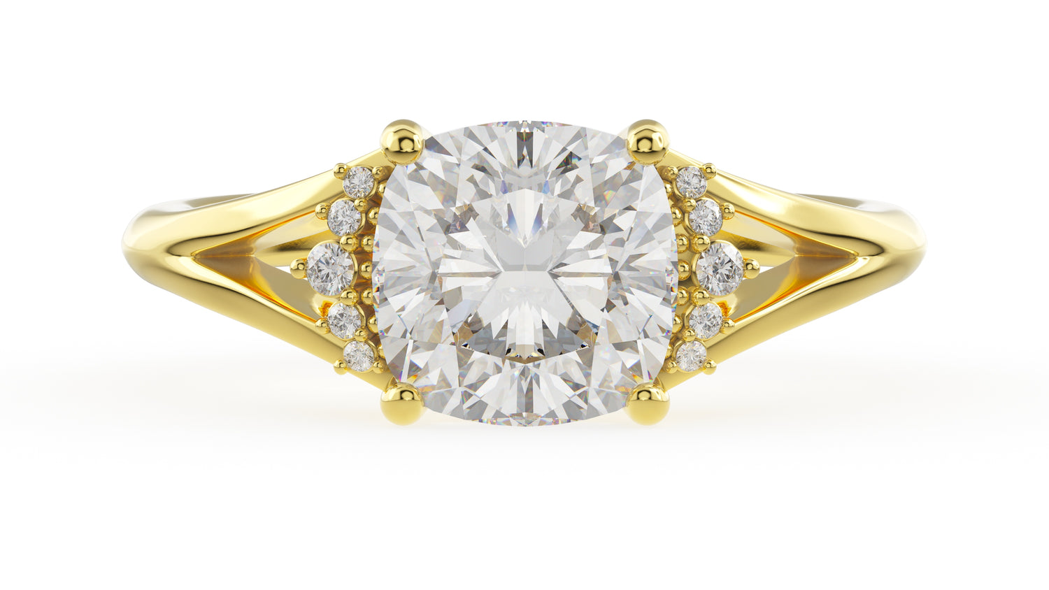 The Serendipity Ring | Cushion | Setting Only - Lavender Creek Gems