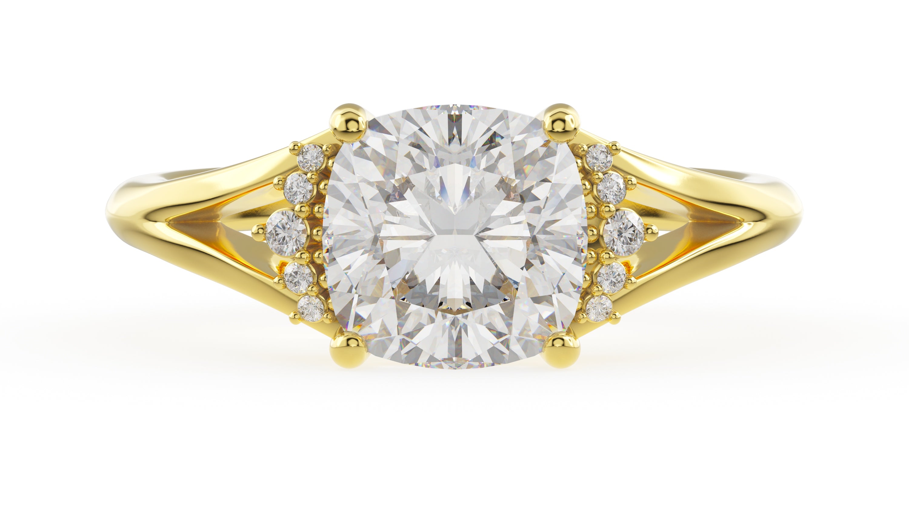 The Serendipity Ring | Cushion | Setting Only - Lavender Creek Gems