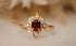 The Theia 0.94 CT Cushion Red Spinel Ring - Lavender Creek Gems