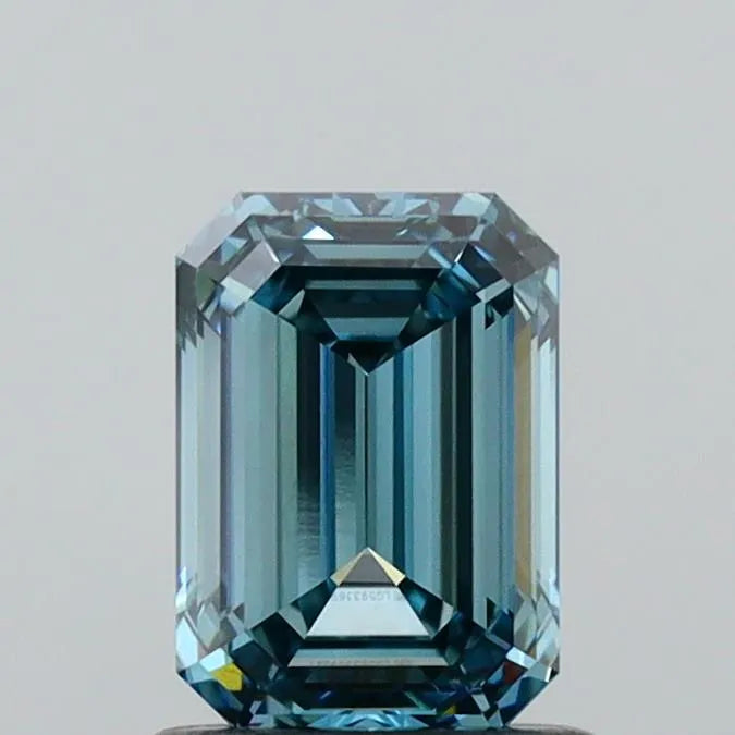 1.03ct Emerald Lab Grown Diamond (Colour Fancy Intense Blue, Clarity VVS2, IGI Certified) - Lavender Creek Gems 