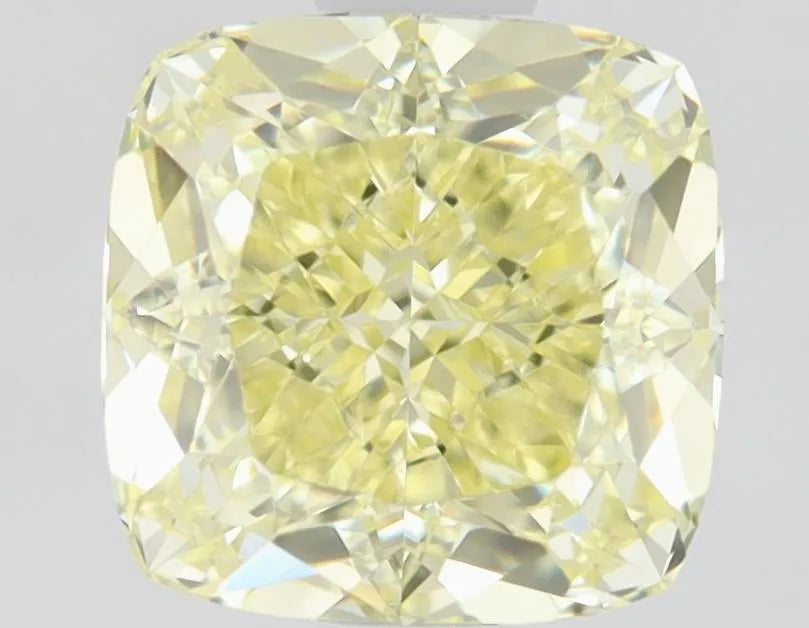 1.00ct Cushion brilliant Natural Diamond (Colour Fancy Yellow, Clarity IF, GIA Certified)