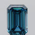 1.00ct Emerald Lab Grown Diamond (Colour Fancy Vivid Blue, Clarity VS1, IGI Certified)