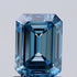 1.00ct Emerald Lab Grown Diamond (Colour Fancy Vivid Blue, Clarity VS1, IGI Certified)