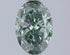 1.00ct Oval Lab Grown Diamond (Colour Fancy Vivid Green, Clarity VS1, IGI Certified)