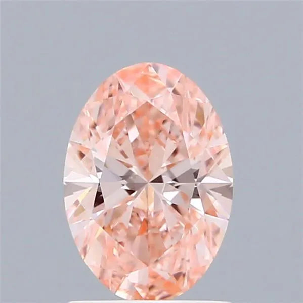 1.00ct Oval Lab Grown Diamond (Colour Fancy Vivid Pink, Clarity VVS2, IGI Certified)