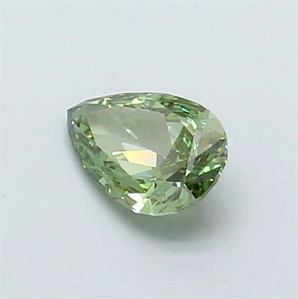 1.01ct Pear Lab Grown Diamond (Colour Fancy Vivid Green, Clarity VS1, IGI Certified)