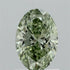 1.02ct Oval Lab Grown Diamond (Colour Fancy Vivid Green, Clarity VS1, IGI Certified)