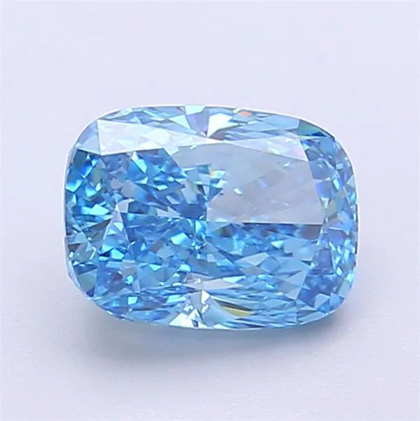 1.03ct Cushion modified Lab Grown Diamond (Colour Fancy Vivid Blue, Clarity VS1, IGI Certified)