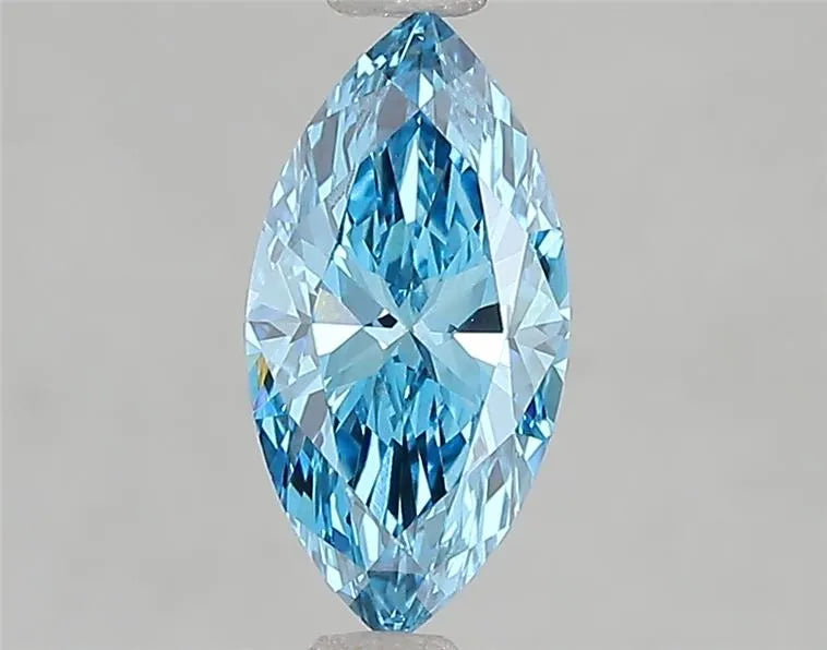 1.05ct Marquise Lab Grown Diamond (Colour Fancy Vivid Blue, Clarity VS1, IGI Certified)