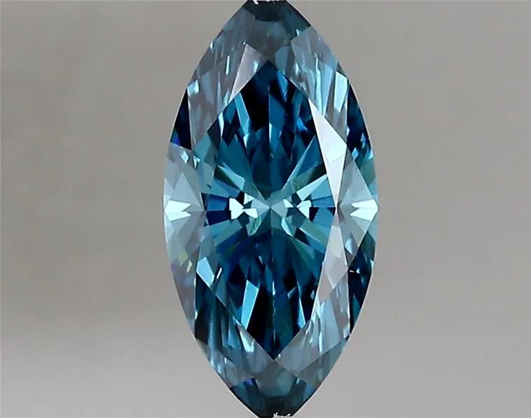1.07ct Marquise Lab Grown Diamond (Colour Fancy Vivid Blue, Clarity VS1, IGI Certified)