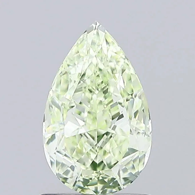 1.28ct Pear Natural Diamond (Colour Fancy Light Green, Clarity VS1, GIA Certified)