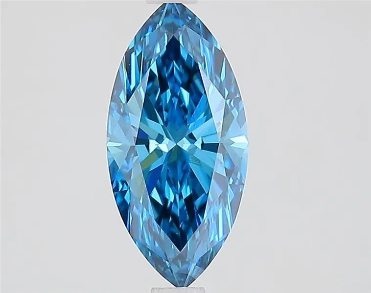 1.43ct Marquise Lab Grown Diamond (Colour Fancy Vivid Blue, Clarity VVS2, IGI Certified)