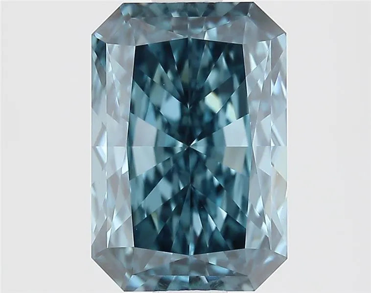 1.53ct Radiant Lab Grown Diamond (Colour Fancy Vivid Blue, Clarity VVS2, IGI Certified)