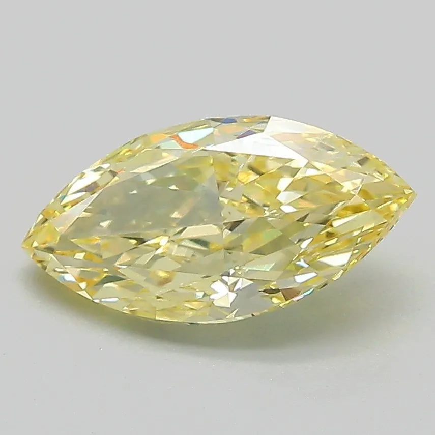 1.64ct Marquise Lab Grown Diamond (Colour Fancy Intense Yellow, Clarity VVS2, IGI Certified)