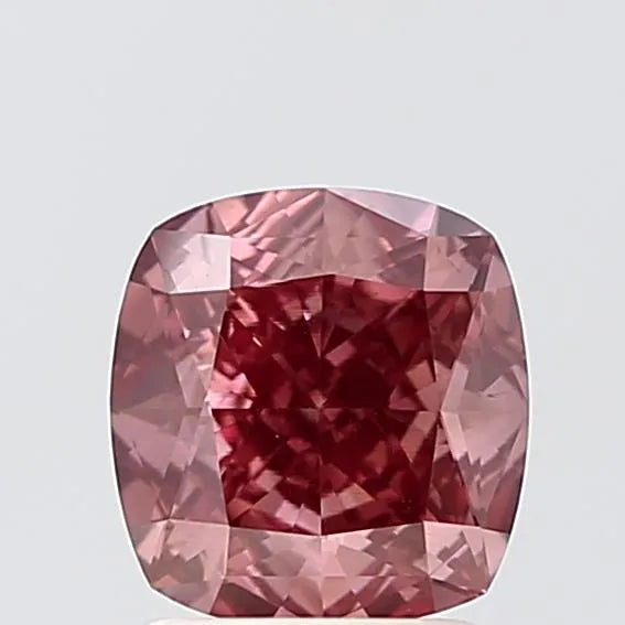 1.70ct Cushion modified Lab Grown Diamond (Colour Fancy Intense Brown Pink, Clarity VS1, IGI Certified)
