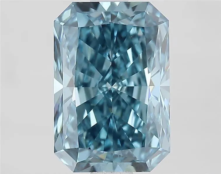 1.86ct Radiant Lab Grown Diamond (Colour Fancy Vivid Blue, Clarity VVS2, IGI Certified)
