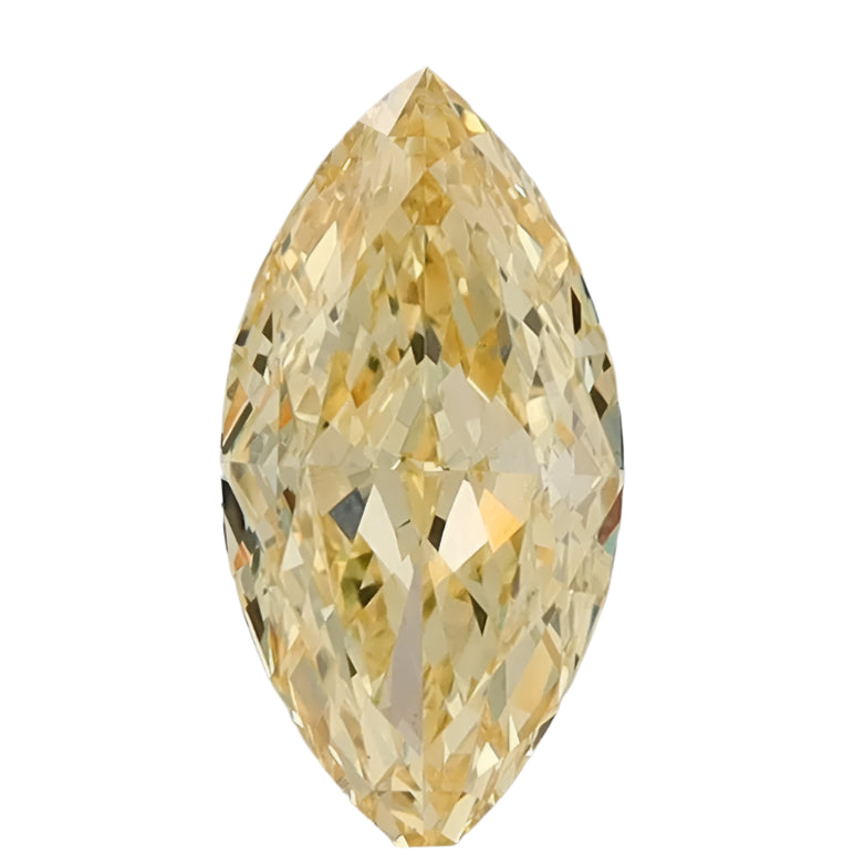 3.51ct Marquise Lab Grown Diamond (Colour Fancy Intense Yellow, Clarity VS1, IGI Certified)