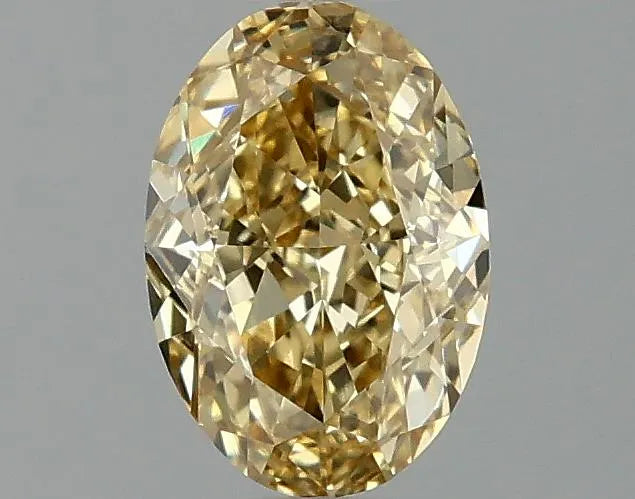 1.06ct Oval Lab Grown Diamond (Colour Fancy Intense Yellow, Clarity VVS2, IGI Certified)