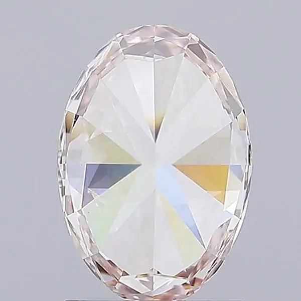 1.85ct Oval Lab Grown Diamond (Colour Fancy Light Brownish Pink, Clarity VS1, IGI Certified) - Lavender Creek Gems 