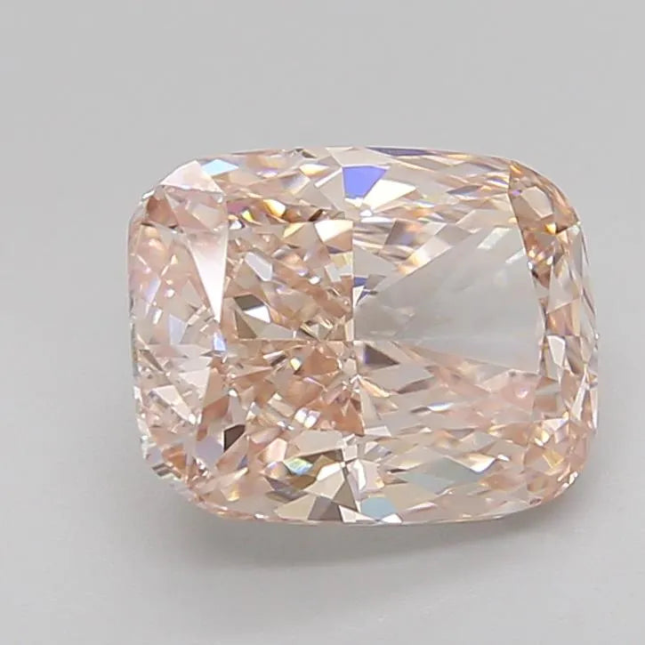 2.73ct Cushion brilliant Lab Grown Diamond (Colour Fancy Brownish Pink, Clarity VS1, IGI Certified)