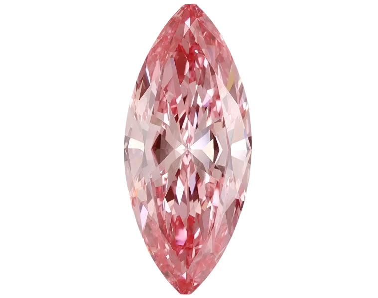 1.50ct Marquise Lab Grown Diamond (Colour Fancy Vivid Pink, Clarity VS1, IGI Certified)
