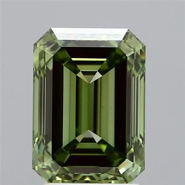 3.19ct Emerald Lab Grown Diamond (Colour Fancy Vivid Green, Clarity VS1, IGI Certified)